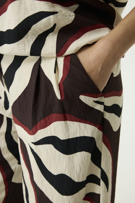 Garcia beige dames broek | Close up