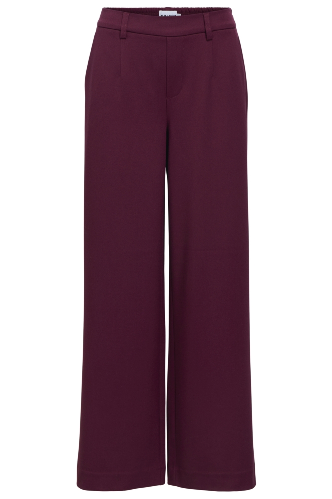 Object bordeaux dames broek | Vooraanzicht
