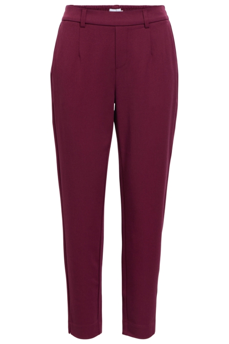 Object bordeaux dames broek | Vooraanzicht