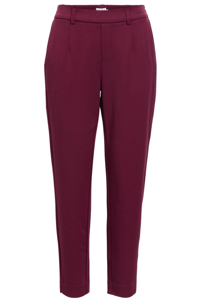 Object bordeaux dames broek | Vooraanzicht