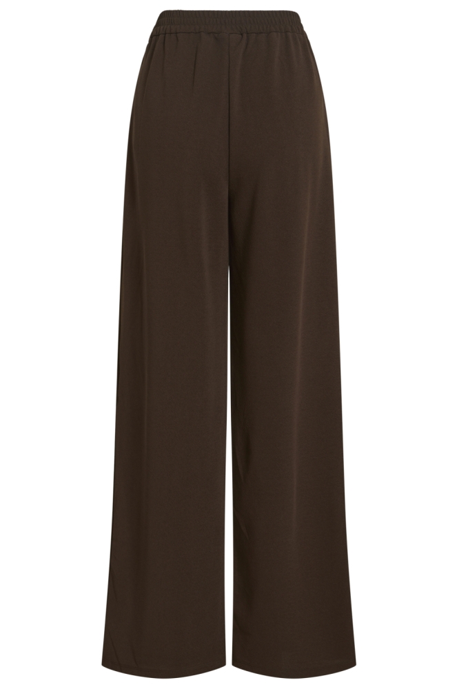 Vila bruine dames broek | Achteraanzicht