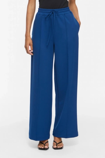 Vila Broek VICLUA HW WIDE PANTS-NOOS 14095436 Navy Peony