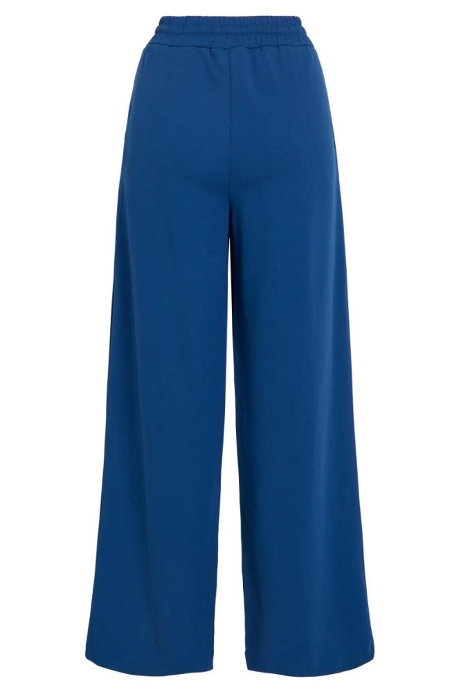 Vila blauwe dames broek | Achteraanzicht