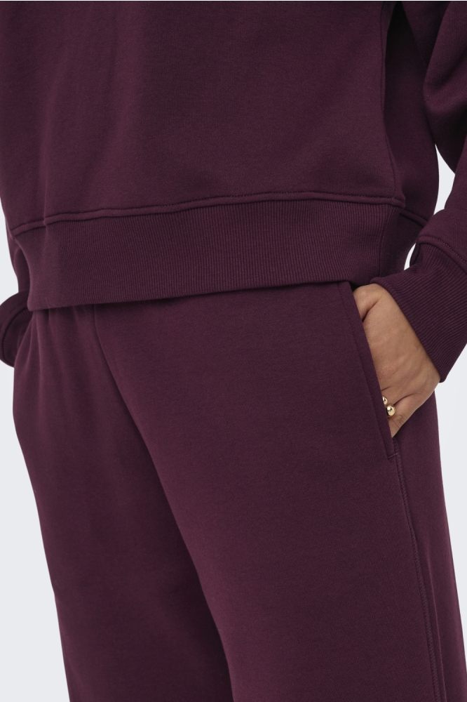Only bordeaux dames broek | Close up