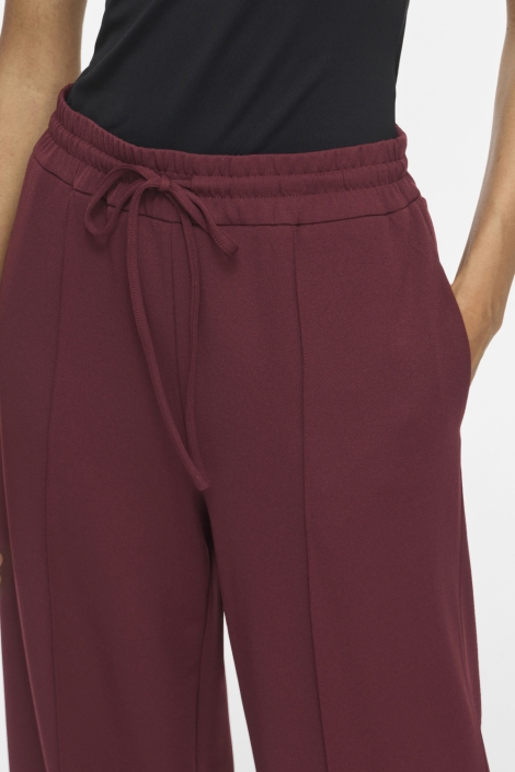 Vila bordeaux dames broek | Close up