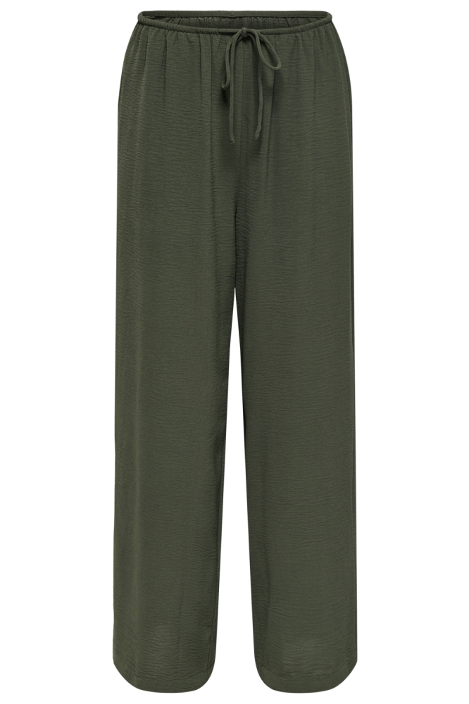 Jacqueline de Yong groene dames broek | Vooraanzicht
