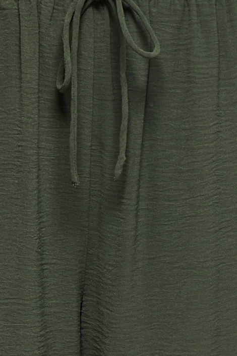Jacqueline de Yong groene dames broek | Close up