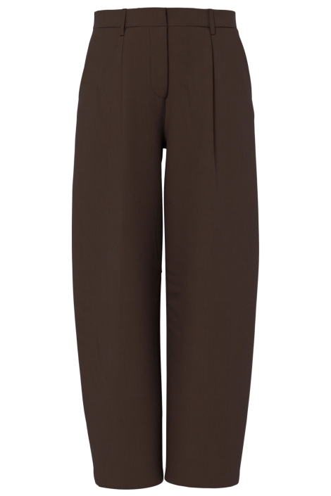 Pieces bruine dames broek | Vooraanzicht
