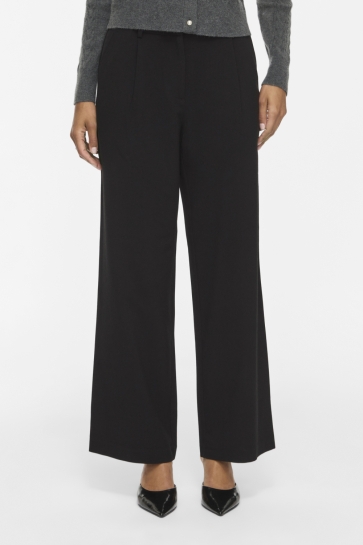 Vila Broek VIKARI RW WIDE WVN PANT - NOOS 14118692 BLACK BEAUTY