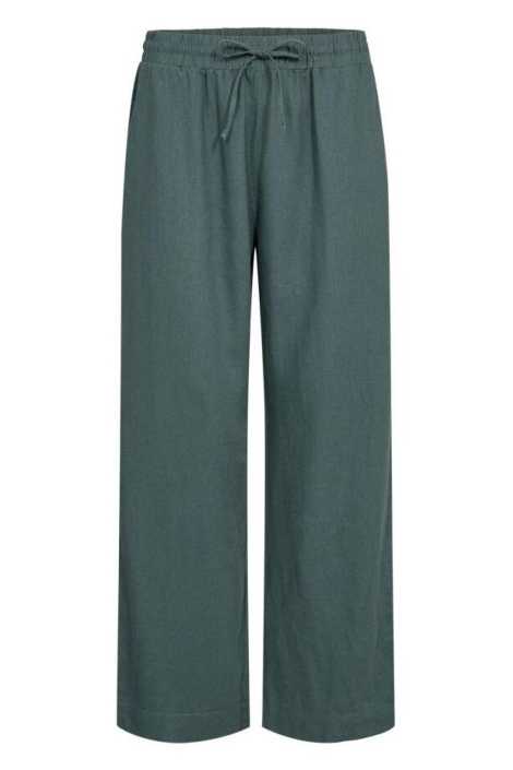 Freequent groene dames broek | Vooraanzicht