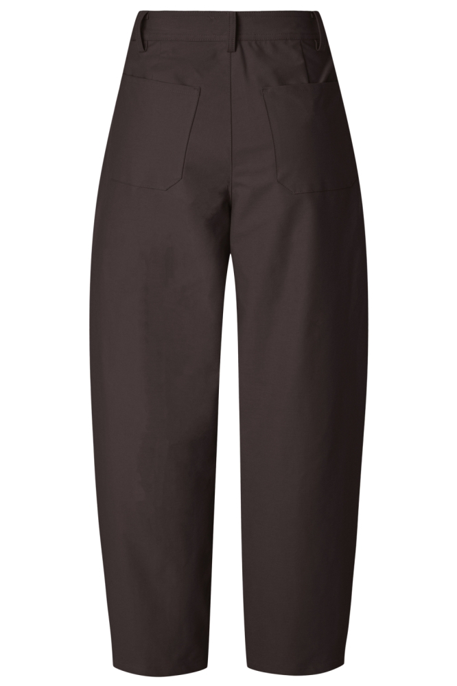 Pieces bruine dames broek | Achteraanzicht