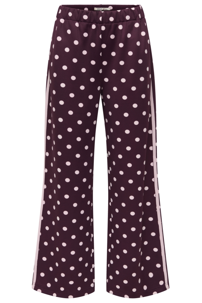 Only bordeaux dames broek | Vooraanzicht