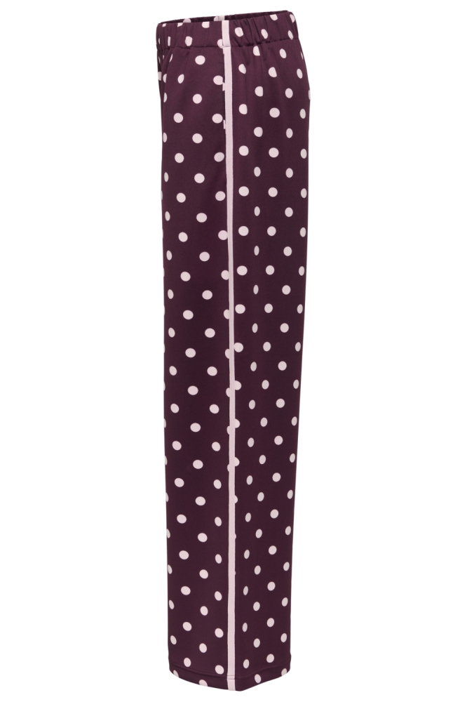 Only bordeaux dames broek | Zijaanzicht