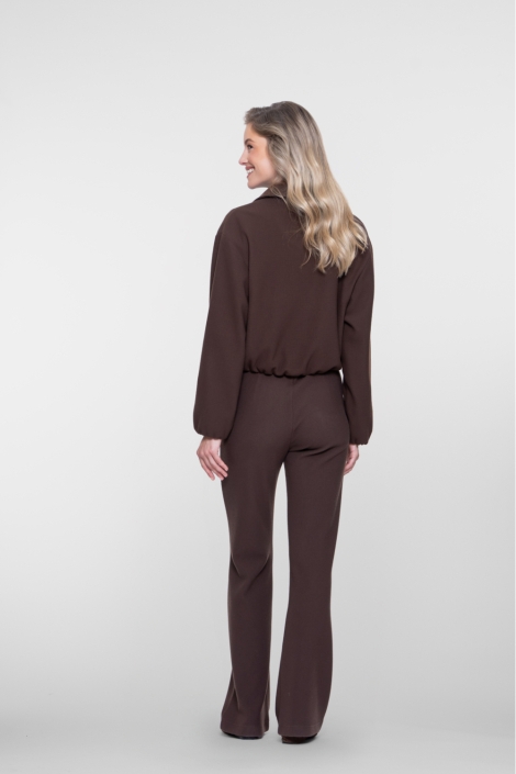 Geisha bruine dames broek | Model achteraanzicht