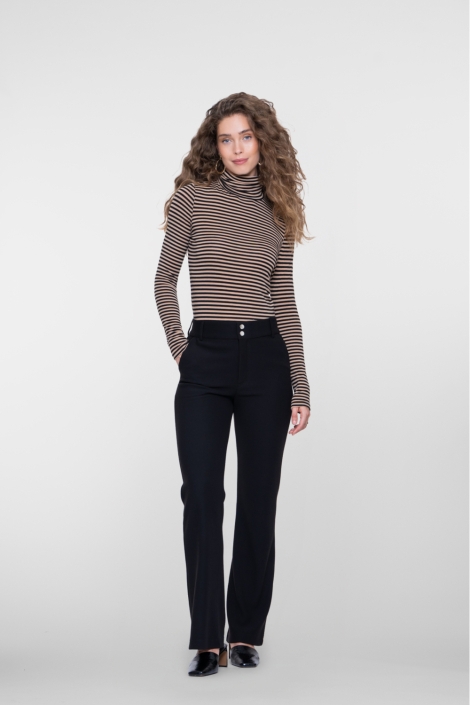 Geisha zwarte dames broek | Model vooraanzicht