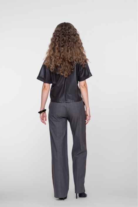 Geisha bruine dames broek | Model achteraanzicht