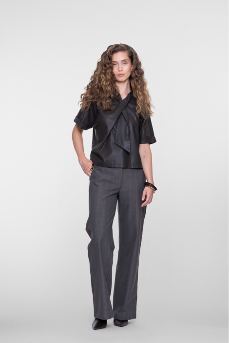 Geisha bruine dames broek | Model vooraanzicht