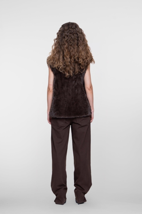 Geisha bruine dames jeans | Model achteraanzicht
