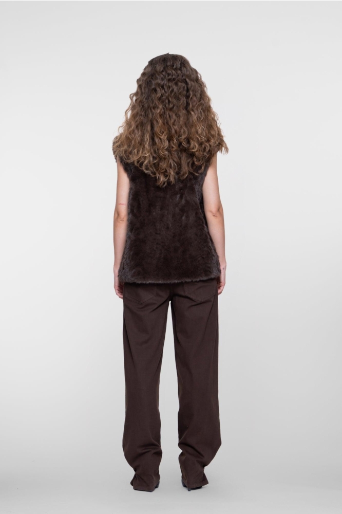 Geisha bruine dames jeans | Model achteraanzicht