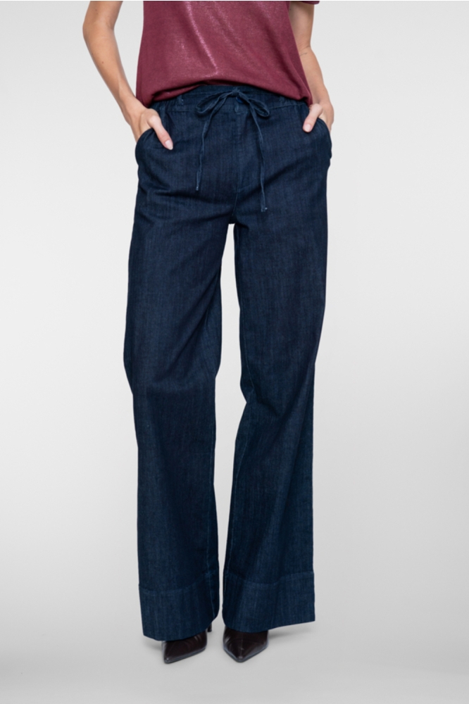 Geisha blauwe dames jeans | Model vooraanzicht