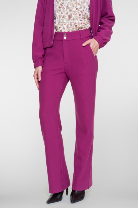 Geisha roze dames broek | Model vooraanzicht