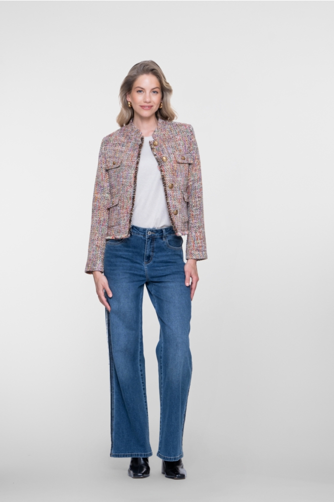Geisha blauwe dames jeans | Model