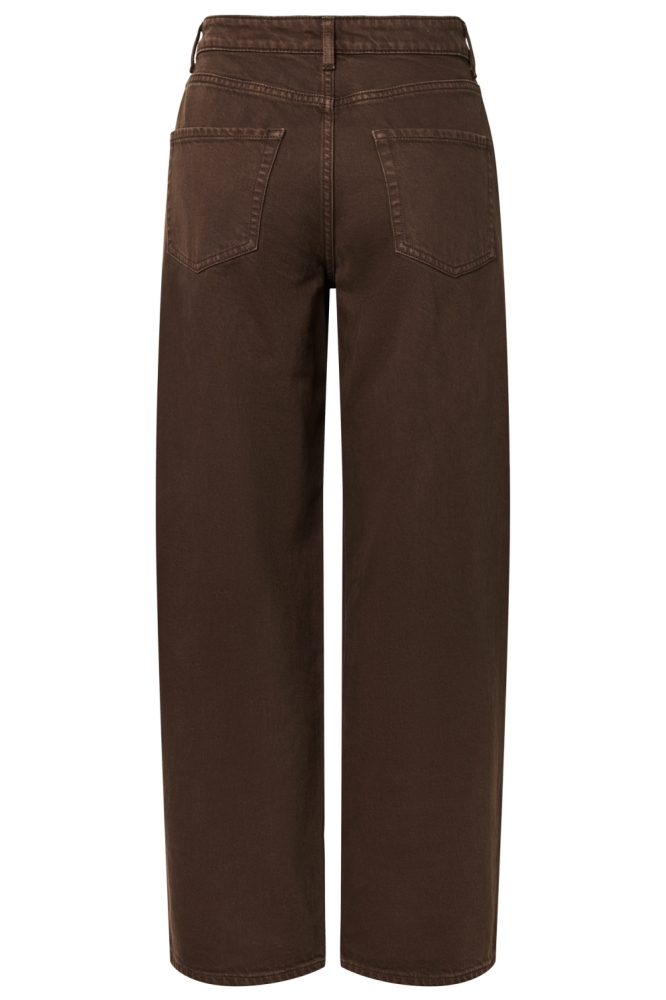 Pieces bruine dames jeans | Achteraanzicht