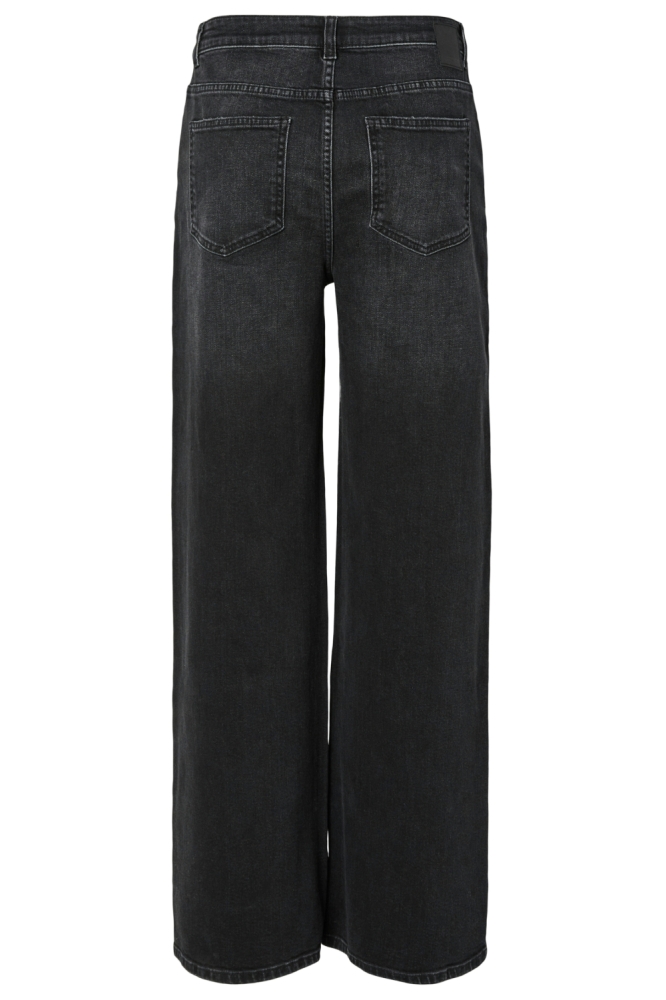 Pieces zwarte dames jeans | Achteraanzicht