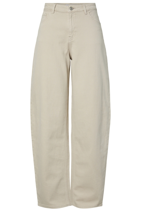 Pieces beige dames jeans | Vooraanzicht