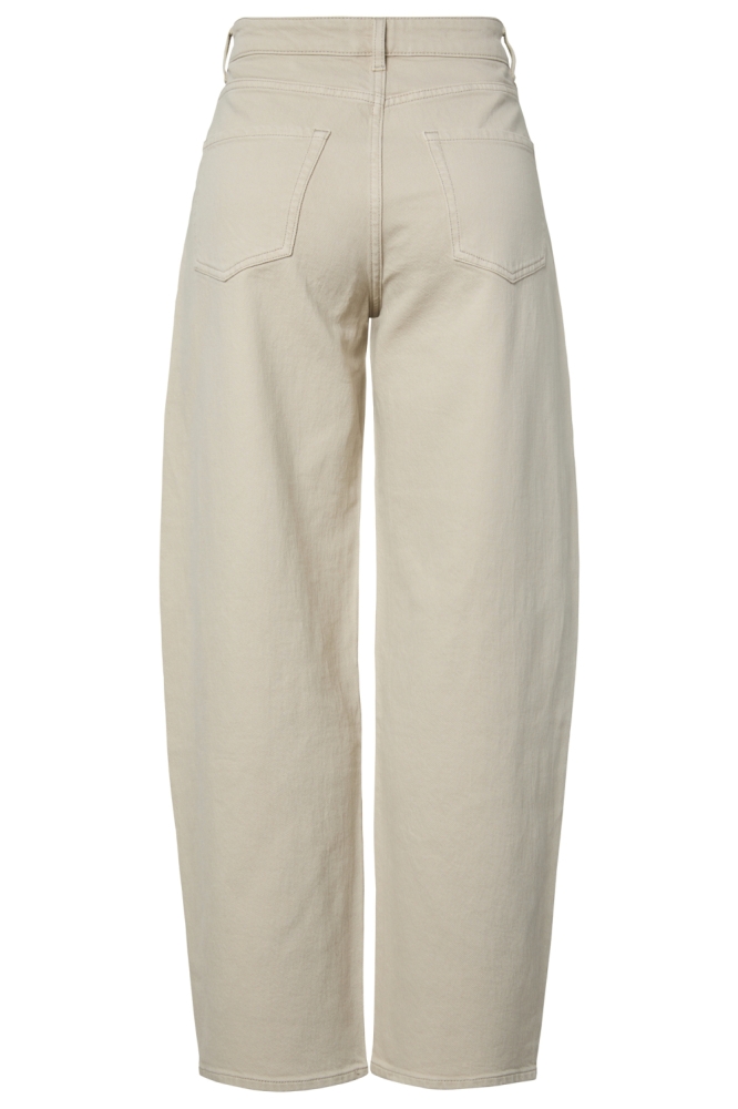 Pieces beige dames jeans | Achteraanzicht