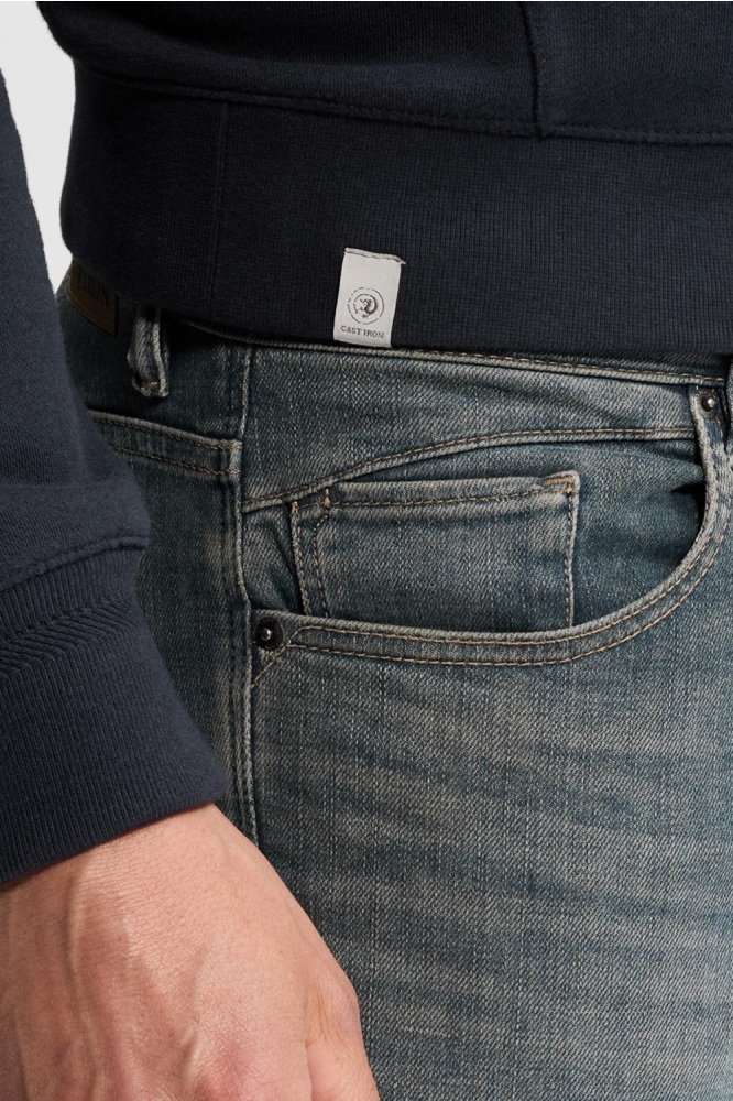 Cast Iron blauwe heren jeans | Close up