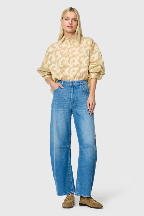 Mac blauwe dames jeans | Model