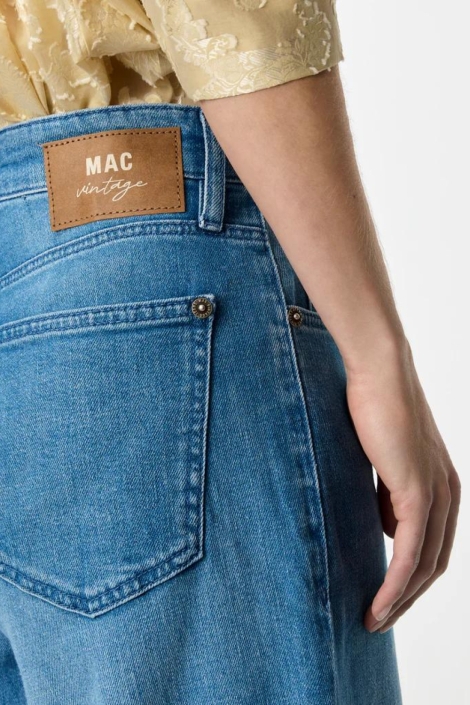 Mac blauwe dames jeans | Close up