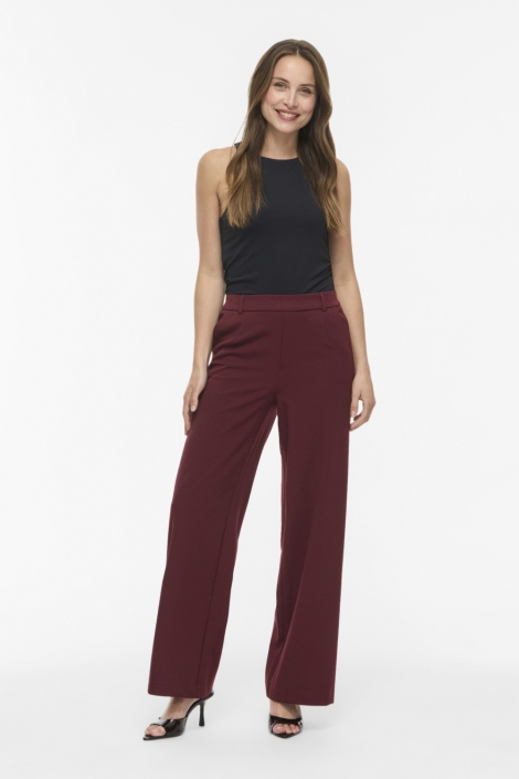 Vila bordeaux dames broek | Model