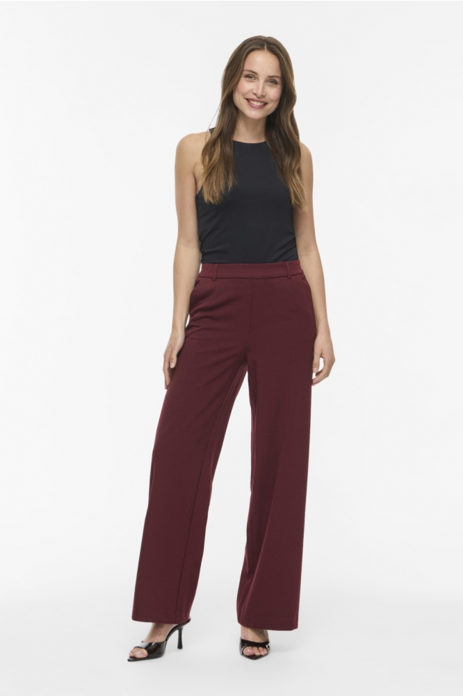 Vila bordeaux dames broek | Model