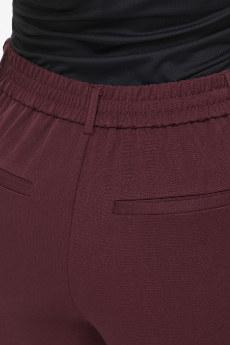 Vila bordeaux dames broek | Close up