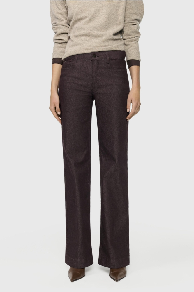 Mac bruine dames jeans | Model vooraanzicht