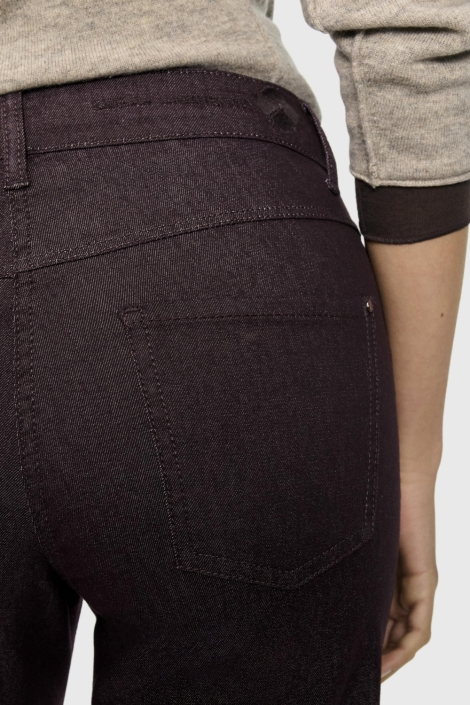 Mac bruine dames jeans | Close up