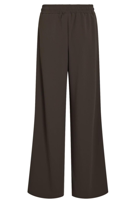 Vila bruine dames broek | Achteraanzicht