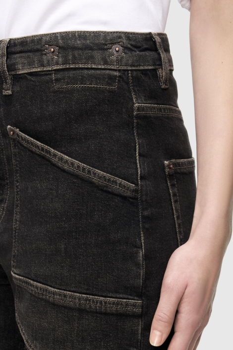 Mac zwarte dames jeans | Close up