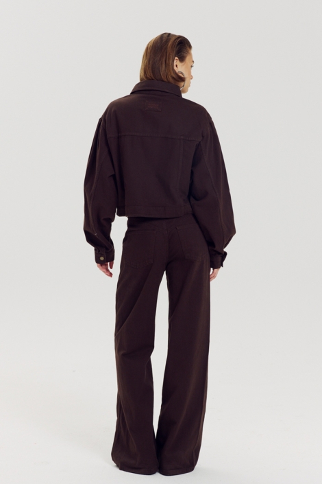 Harper & Yve bruine dames jeans | Model