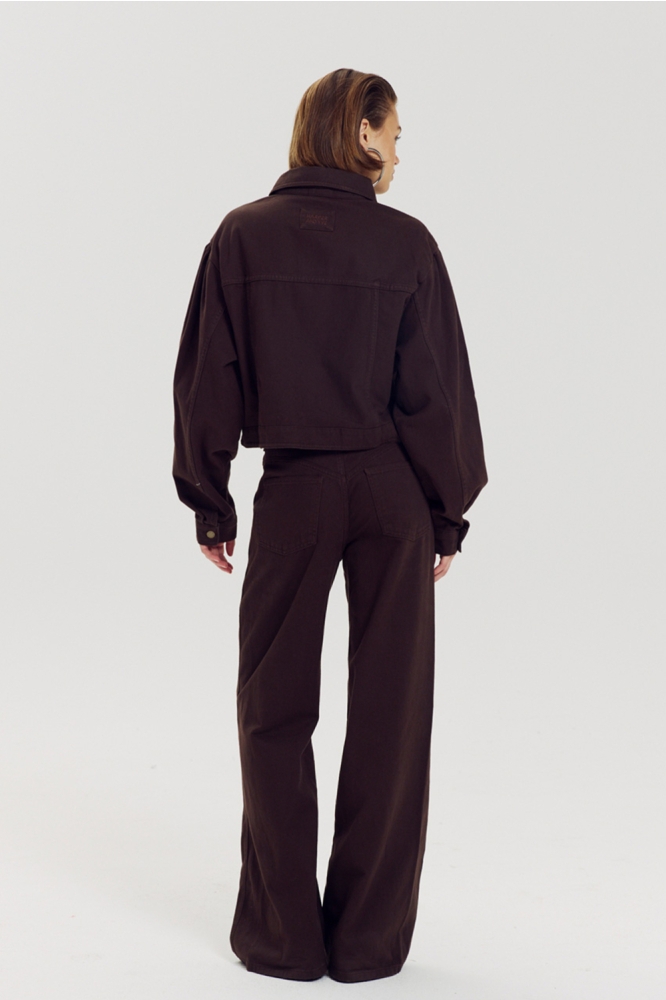 Harper & Yve bruine dames jeans | Model