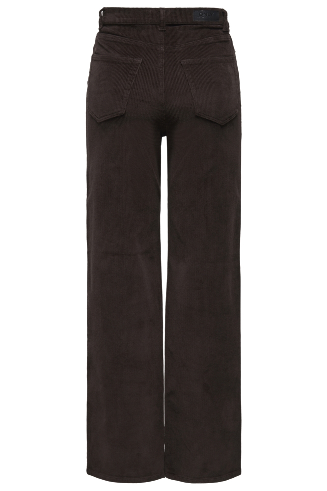 Only bruine dames broek | Achteraanzicht