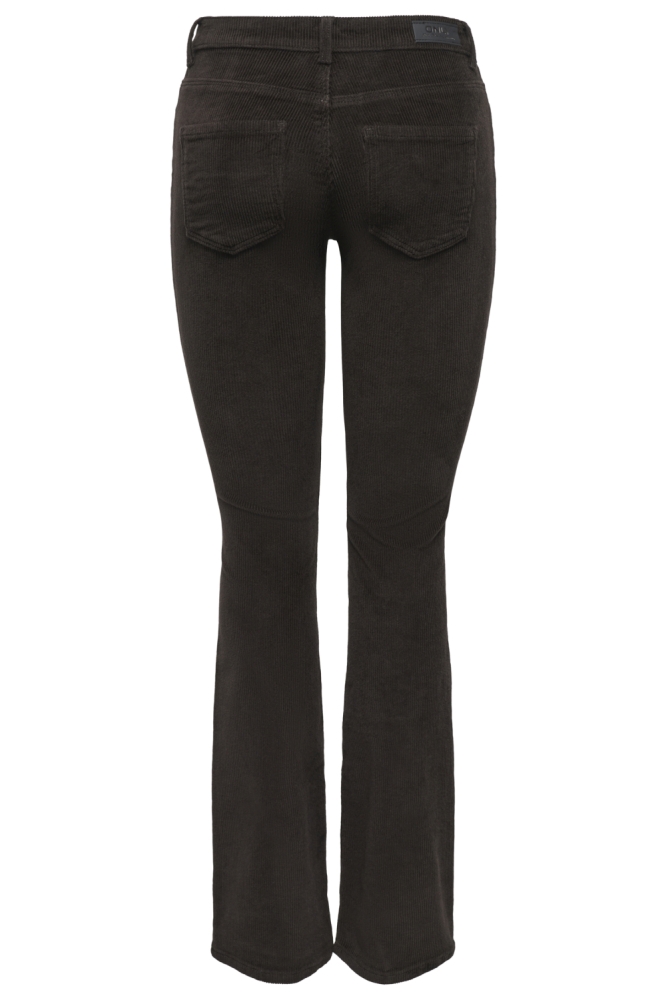 Only bruine dames broek | Achteraanzicht