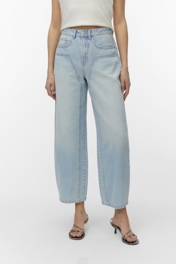Vero Moda Jeans VMZELDA HR BARREL JEANS LI3185 10350583 LIGHT BLUE DENIM 