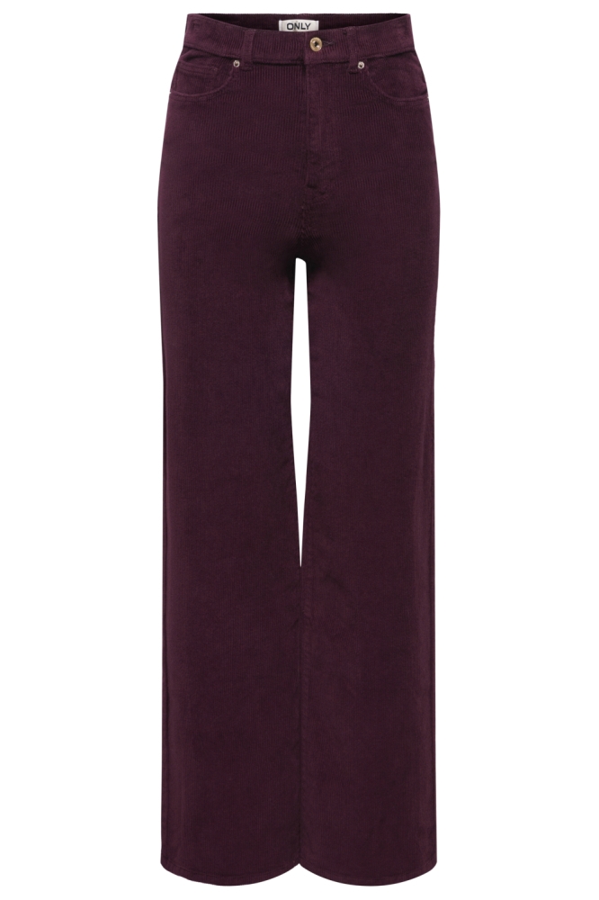 Only bordeaux dames broek | Vooraanzicht