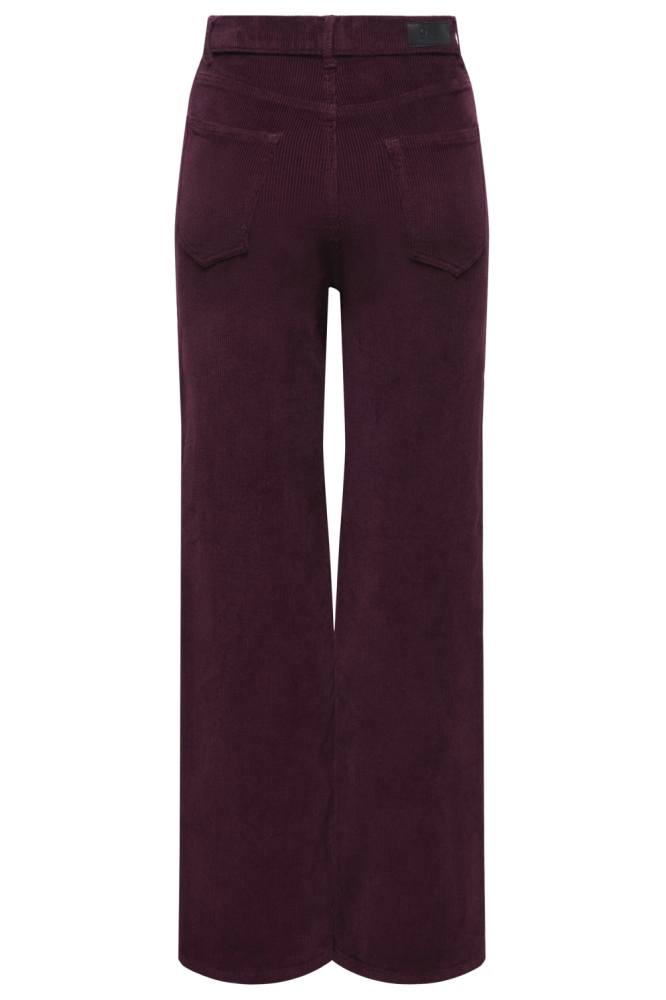 Only bordeaux dames broek | Achteraanzicht