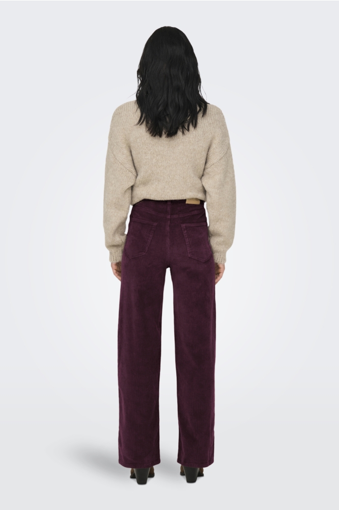 Only bordeaux dames broek | Model