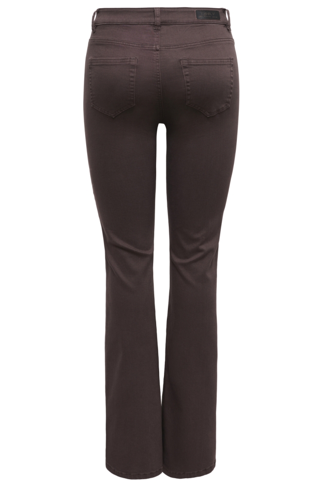 Only bruine dames broek | Achteraanzicht
