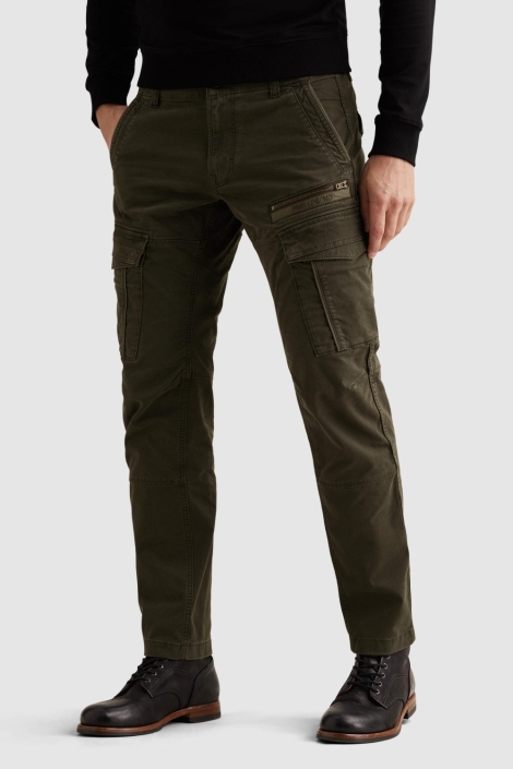 PME legend groene heren broek | Model zijaanzicht